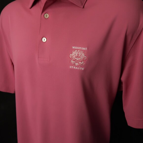 Whistling Straits Peter Millar Summer Comfort Mauve Polo (L) ⛳️ - Picture 2 of 8